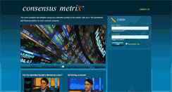 Desktop Screenshot of consensusmetrix.com