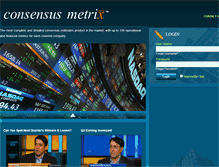 Tablet Screenshot of consensusmetrix.com